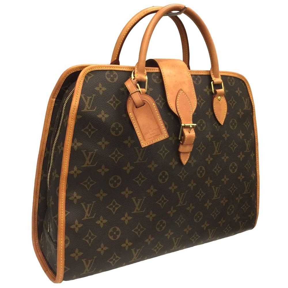 Louis Vuitton Rivoli Briefcase Business Bag Handbag Brown